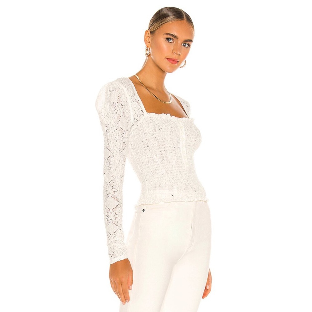 - NWT Free People Confection Top in evening cream size medium